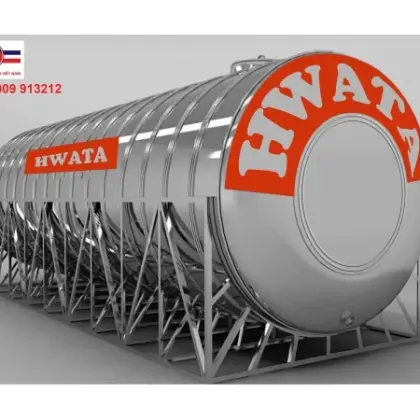 Bồn Nước Inox Hwata 7000L Ngang