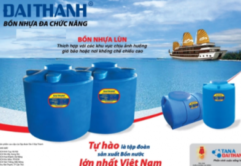 Bồn Nước Nhựa 1000L Tân Á Đại Thành chính hãng. LH 0903 737277