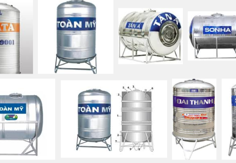 Bồn nước inox 500l - Bảng so sánh chất lượng các loại bồn nước inox 500L