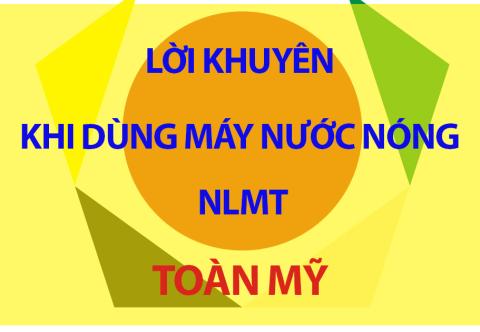 Lời khuyên khi dùng máy nước nóng năng lượng mặt trời Toàn Mỹ