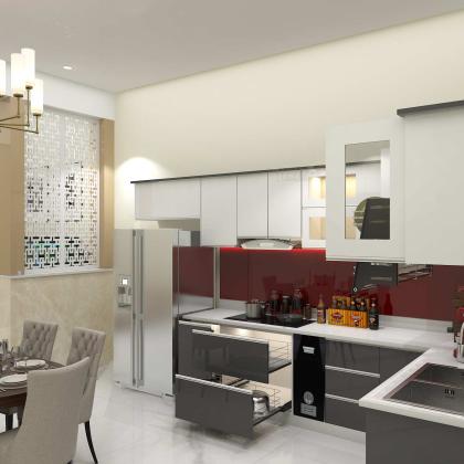 Kệ bếp inox 304 cửa Acrylic HWARC 05