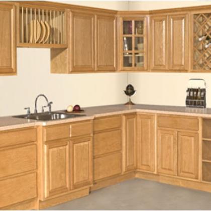 Kệ bếp inox 304 Hwata, cửa gỗ sồi HWGS 05