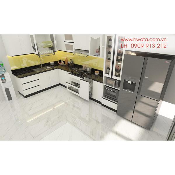 Kệ bếp inox 304 cửa Acrylic HWARC 01