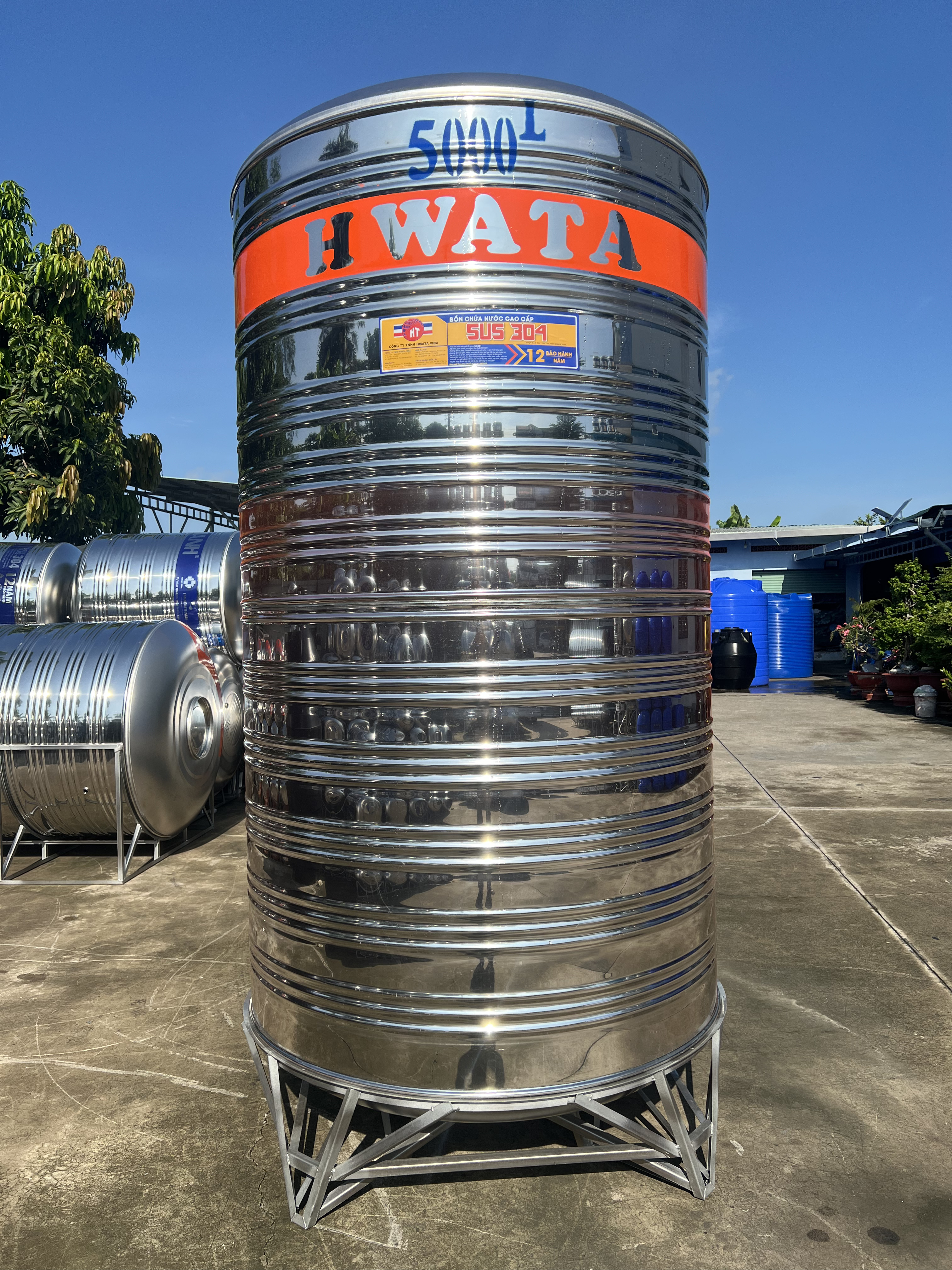 Bồn inox 5000L đứng theo thương hiệu