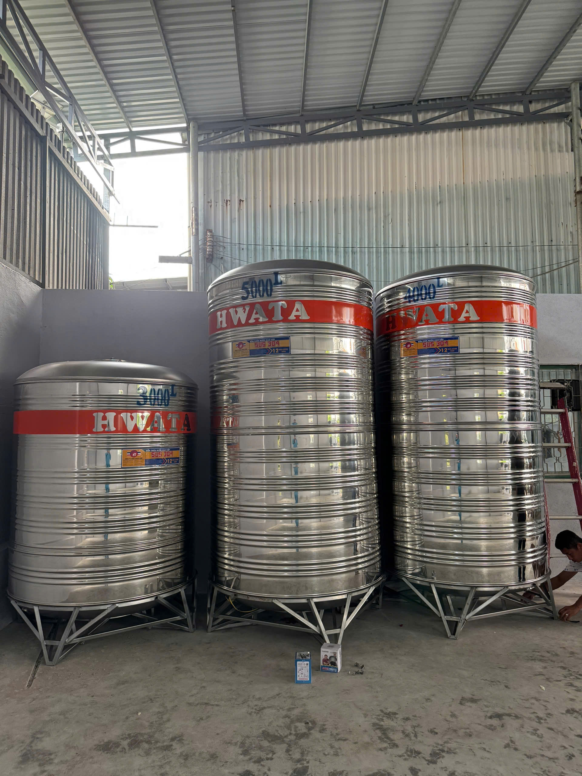 Bồn Nước Inox 3500L Đứng chính hãng Toàn Phát
