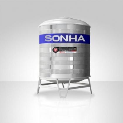 Bồn nước inox 300L đứng lắp trên sân thượng