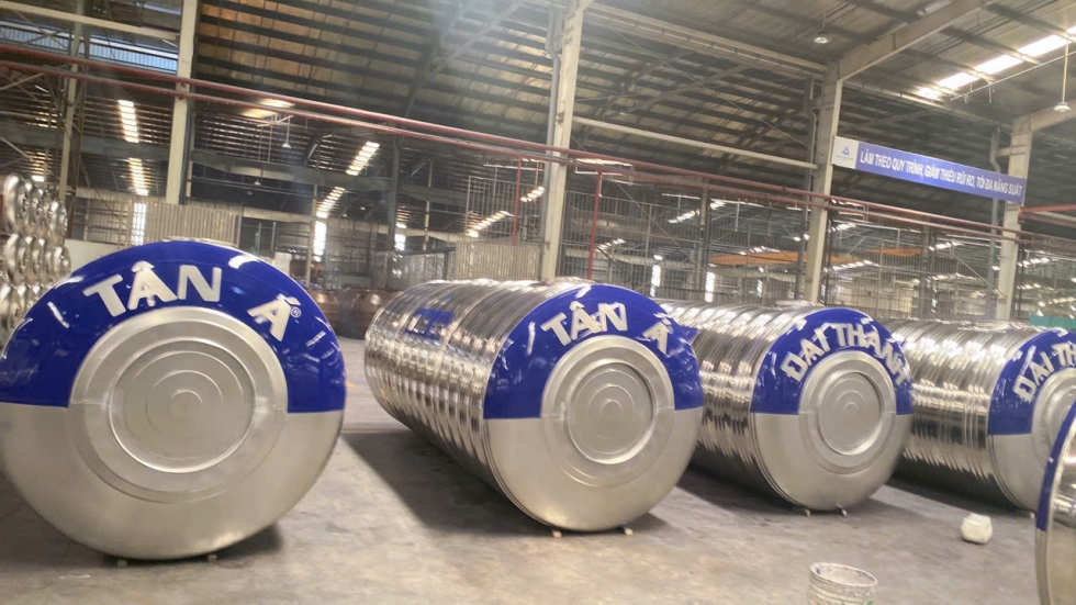 Bồn inox 5000L ngang theo thương hiệu
