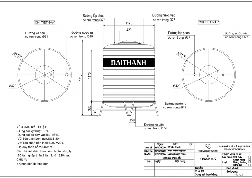 ban ve bon nuoc 1500 lit dung