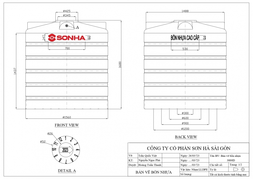 ban ve bon nuoc nhua 3000l dung son ha