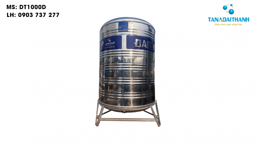 Bồn nước inox Đại Thành 1000 lít đứng