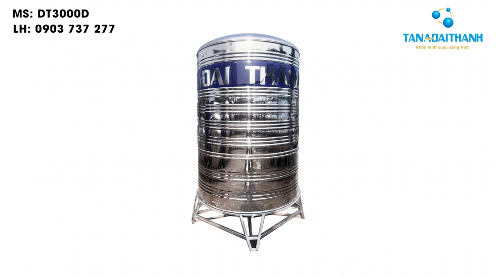 Bồn nước inox Đại Thành 3000 lít đứng