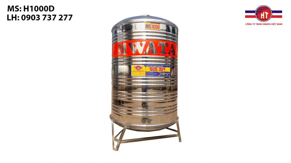 Bồn inox Hwata 1000l đứng