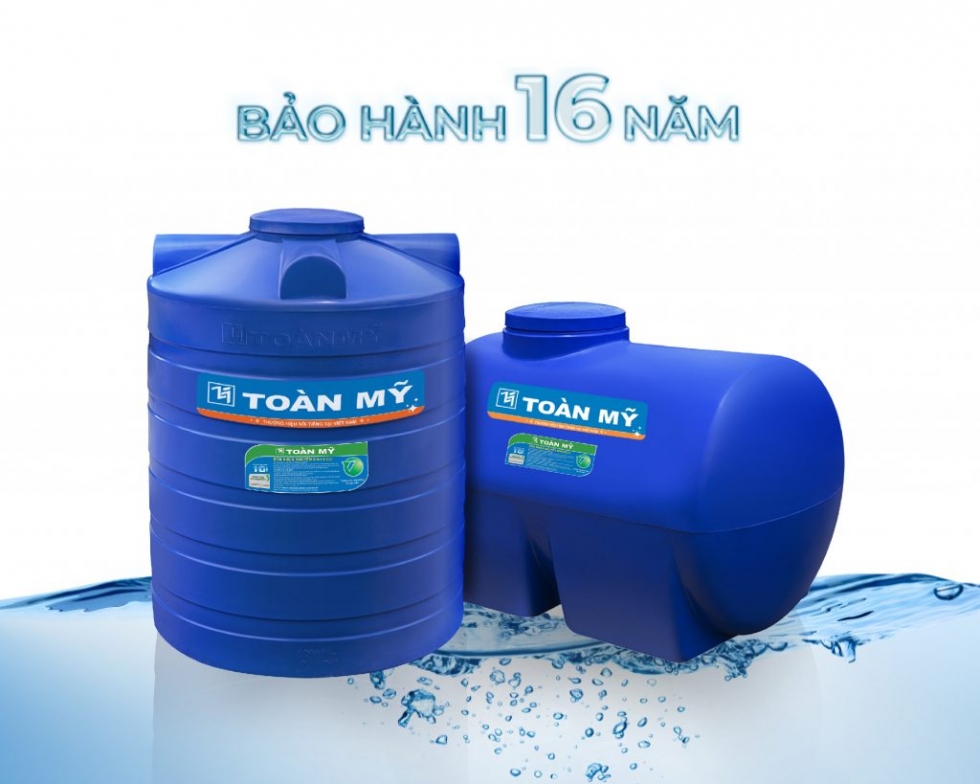 Bồn nước nhựa 1000 lít bảo hành 16 năm