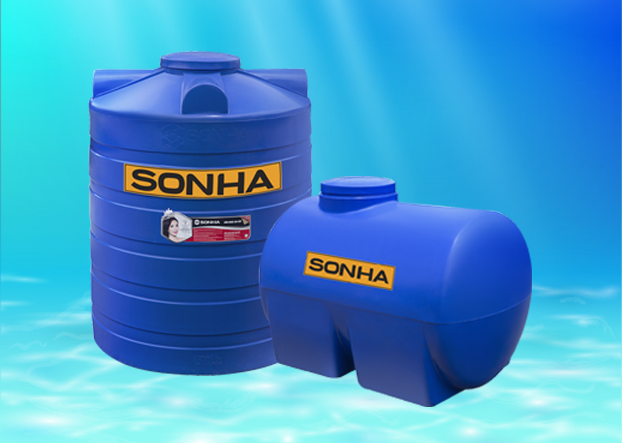 Bồn chứa nước bằng nhựa có 2 loại chính là bồn đứng và bồn nằm