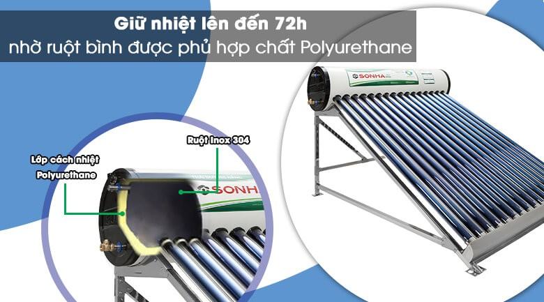 Ruột bảo ôn inox 304- siêu bền, giữ nhiệt tốt