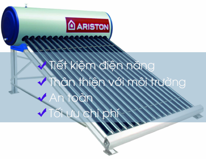 ưu điểm của hệ thống máy nước nóng năng lượng mặt trời